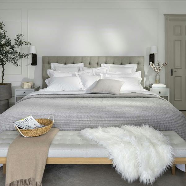 White 600 Thread Count Egyptian Cotton Duvet Cover close-up detail 15 | Soak and Sleep