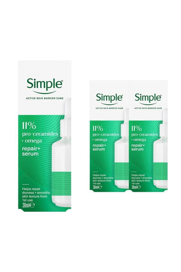 Simple Repair+ Serum 11% Pro-Ceramide & Omega Barrier Care, 30ml