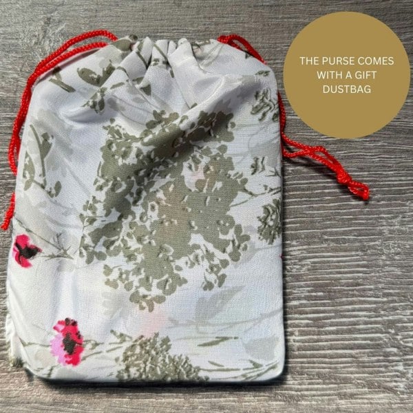 Mala Leather Snowdrop Floral RFID Small Trifold Purse