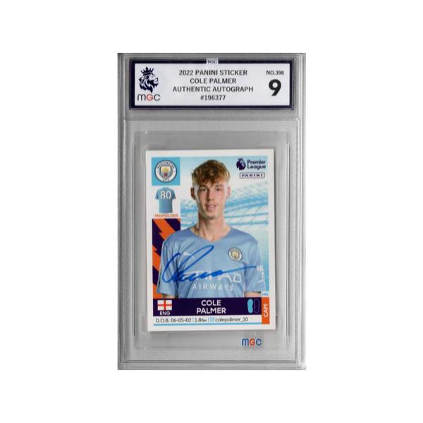 Cole Palmer Signed Manchester City Panini Rookie Sticker