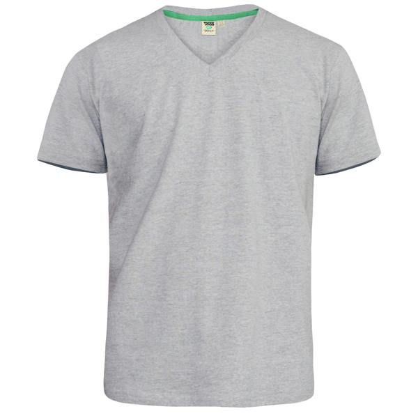 Duke Mens D555 Signature Cotton Kingsize T-Shirt - Grey - 