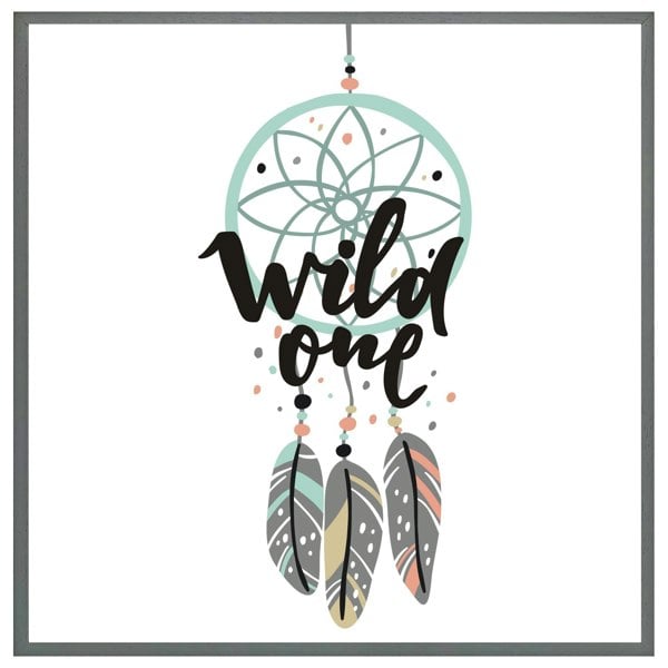 Benjamin Tate Design Cute print in boho style (Picutre Frame)
