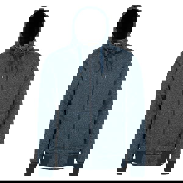 Mountain Warehouse Mens Nevis II Faux Fur Hoodie - Dark Blue - 