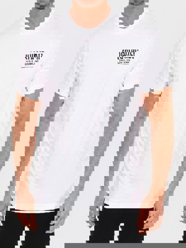 Dsquared2 Logo T Shirt White - Supplied FashionDSquared2