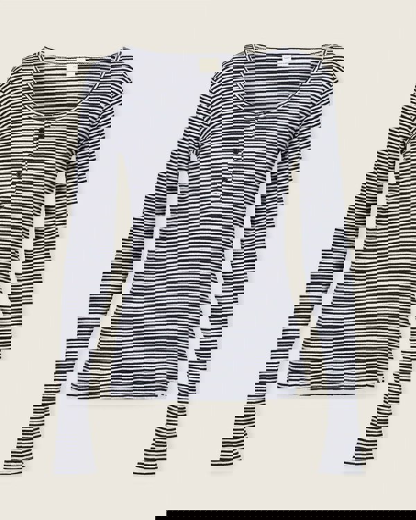 Nora Multicolour Stripe Print Top- image 2