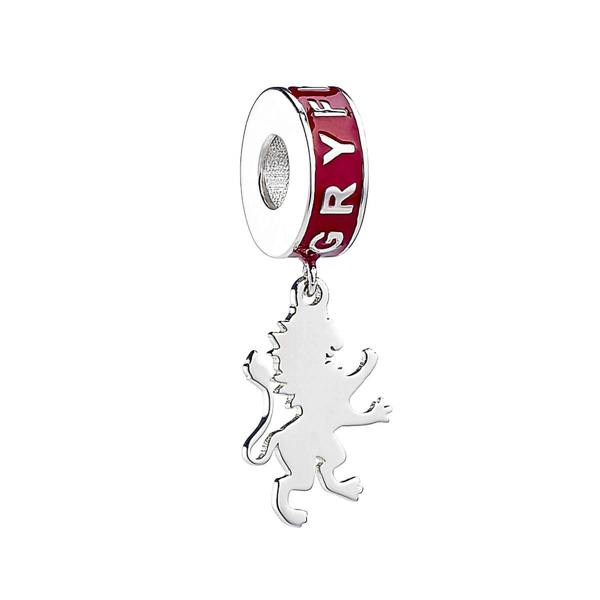 Harry Potter sterling silver Gryfindor house slider charm