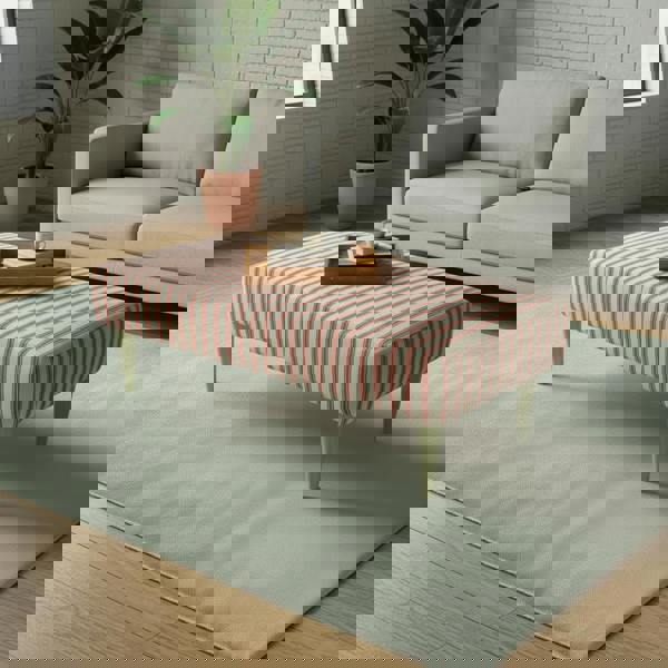 ISTOOLS Painterly Collection Long Footstool – Designer Abstract Upholstered Bench for Modern UK Homes