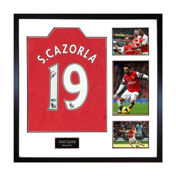 Santi Cazorla Signed Arsenal Shirt Elite Frame (ACG Cert)