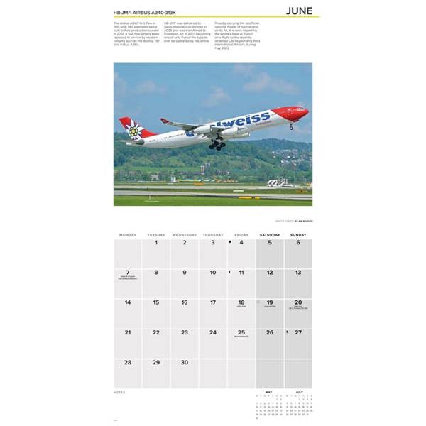Flight, Modern Commercial Airliners Calendar 2027, Wall Calendars, Month To View, Transport, Gift