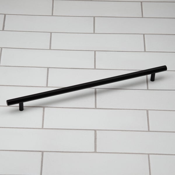 Handle & Home Matt Black Hexagon T-Bar Cabinet Handle & Knob