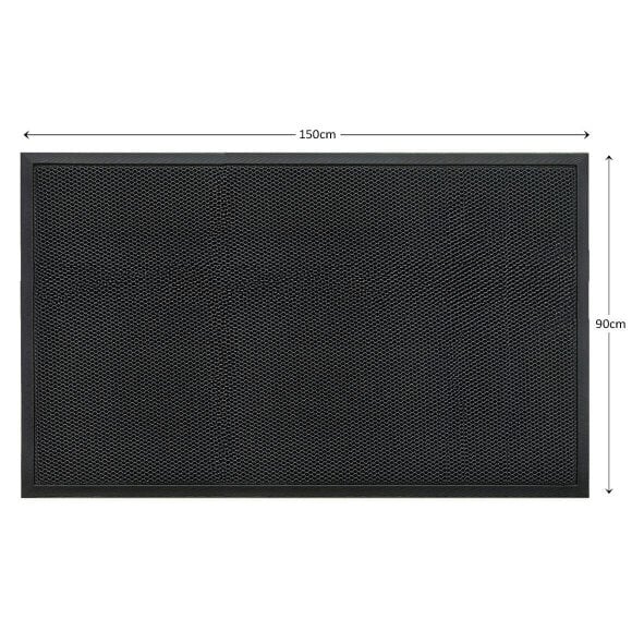 Nicoman Meshmat Entrance Doormat - Black - 150cm x 90cm