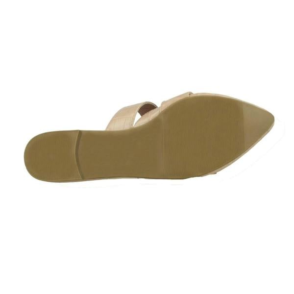 Spot On Ladies Spot On Croc Print Mules F80539