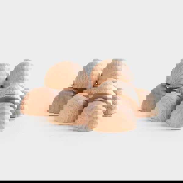 tickit Natural Wooden Semispheres
