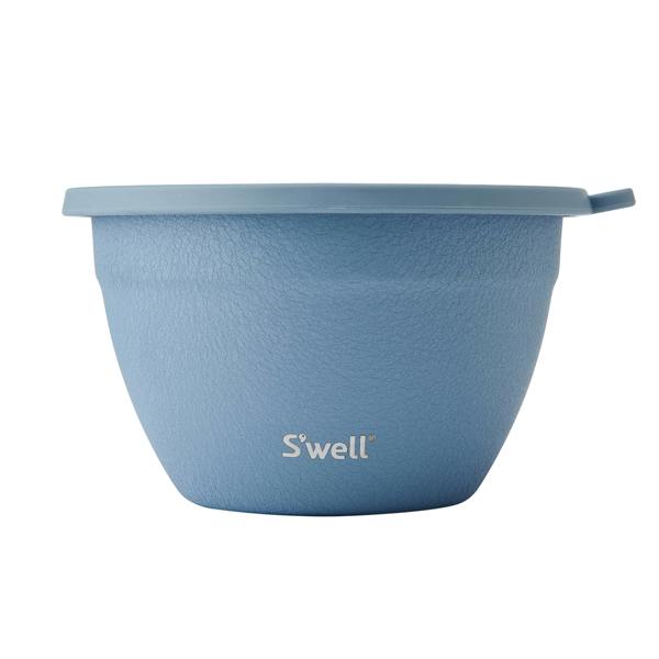 S'well 3pc Desert Sky Blue 1.9L Salad Bowl Kit with 60ml Dressing Pot and Tray