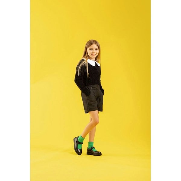 Hush Puppies Sabrina Junior Leather Girls's Black Shoes