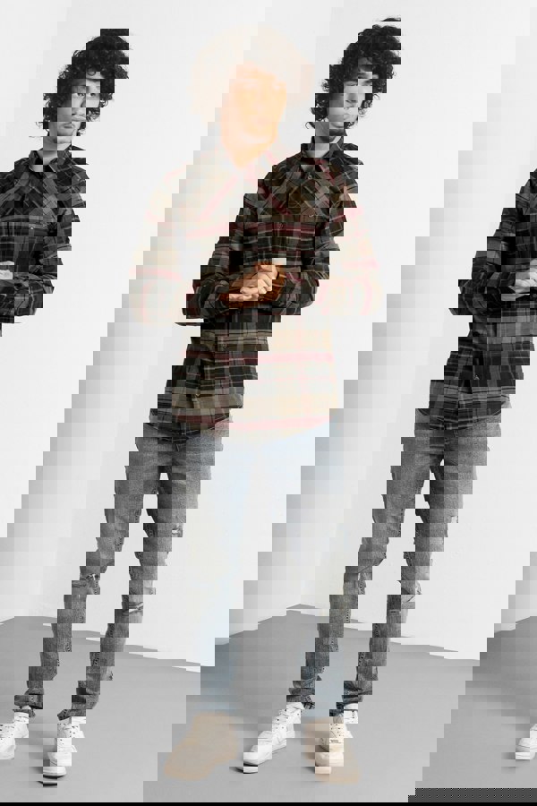 ENORSIA Mens Front Yoke LS Oxford Shirt