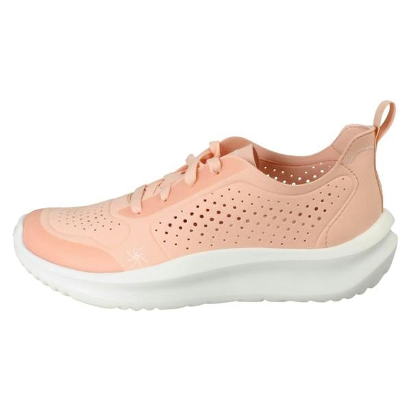 Clarks Ladies Clarks Cloudsteppers Platform Trainers - Solevana Tie
