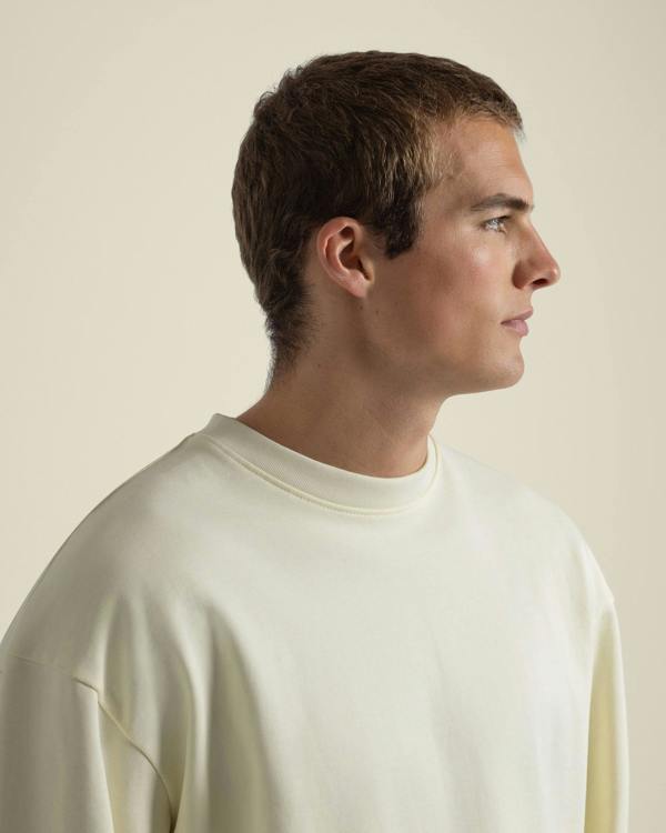 Larsson & Co Praesto - Oversized Stepped Hem Sweatshirt