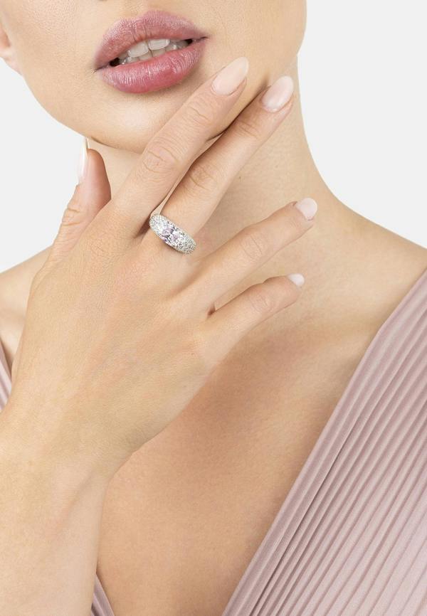 Latelita Rosalie Cocktail Ring Morganite Silver