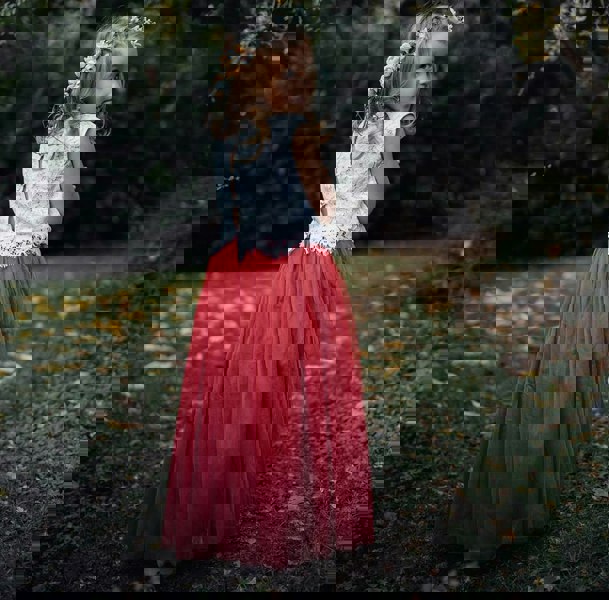 UK Flower Girl Boutique Felicity Couture - Poppy Red