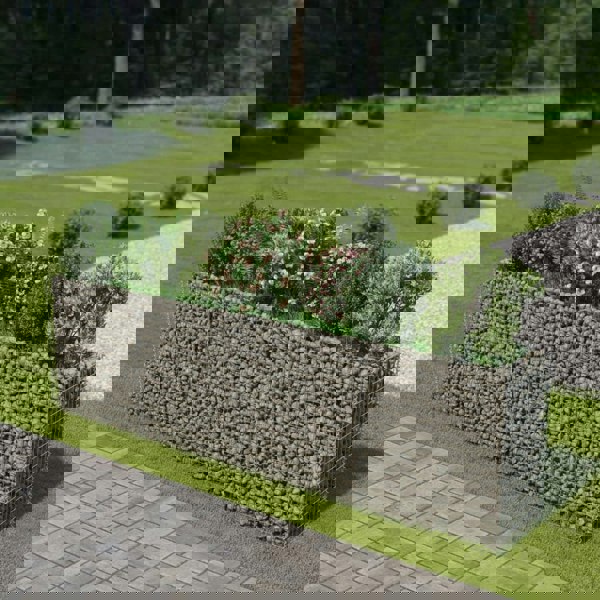 Berkfield Gabion Raised Bed Galvanised Steel 360x50x100 cm