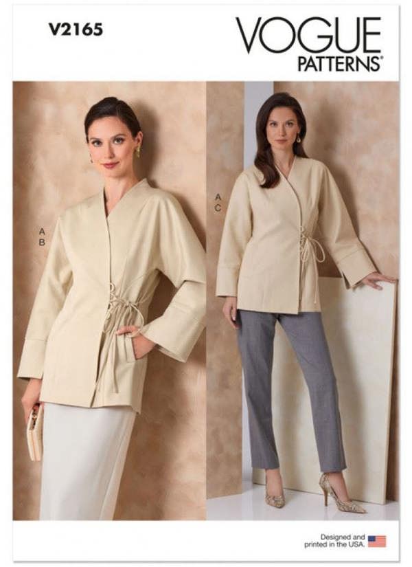 Vogue Sewing Pattern 2165, Jackets, Skirts, Trousers for Women, K5 (8-10-12-14-16) - Intermediate