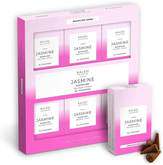 Kalesi Collection Jasmine Backflow Incense Cones Pack of 6