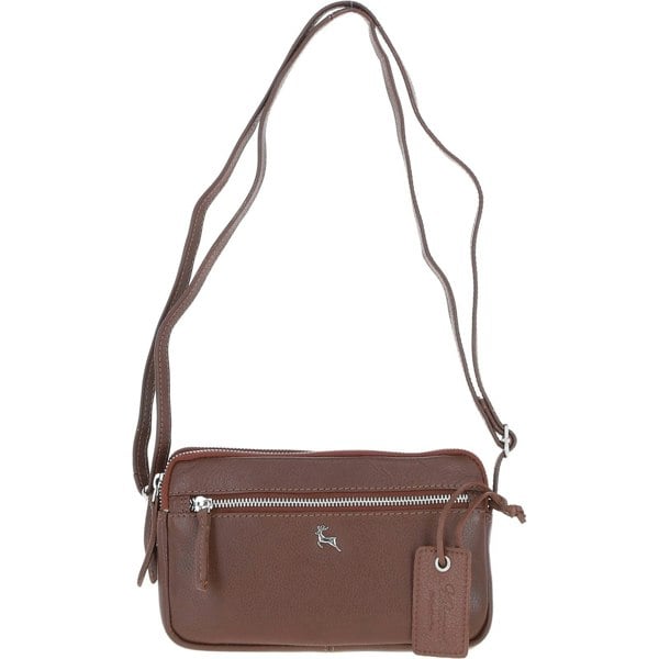 Leather Crossbody Bag: Sterling