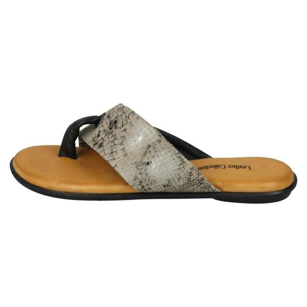 Leather Collection Ladies Leather Collection Toepost Sandals