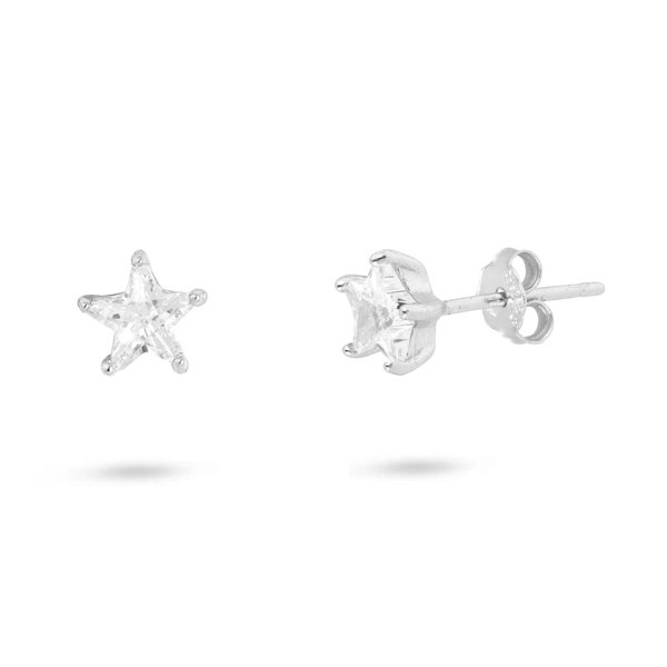 Gold Trip Crystal Star Stud Earrings