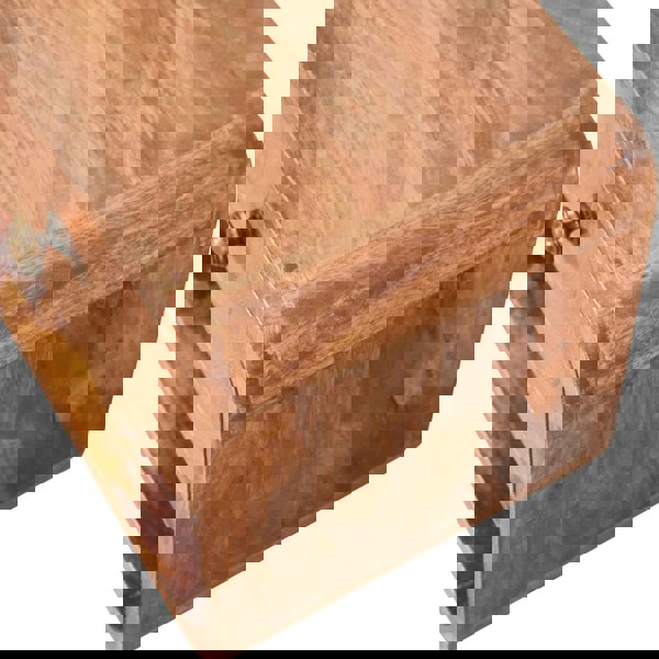 Artisan Furniture Solid Wood Mini Honey Caramel Wall Mounted Bedside with Open Slot