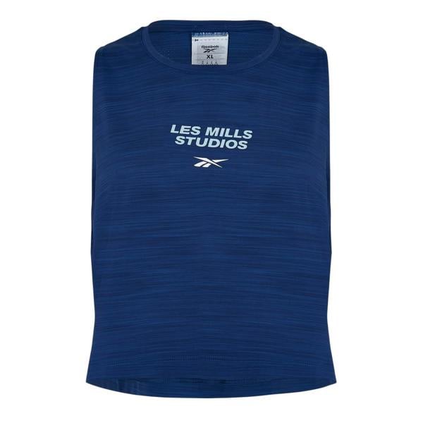 Reebok Mens Les Mills Bodycombat Crew Neck Tank Top - Blue - 