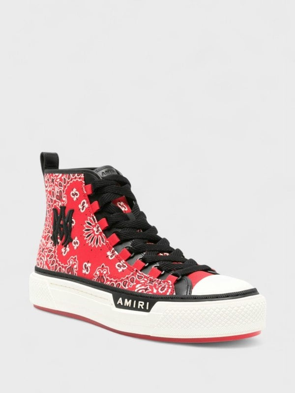 Amiri Bandana MA Logo Court Hi Red - Supplied FashionAmiri