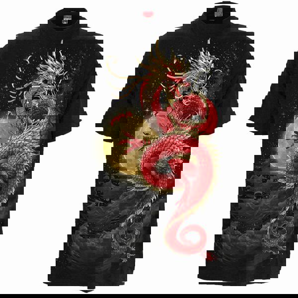 SHENLONG - Front Print T-Shirt Black