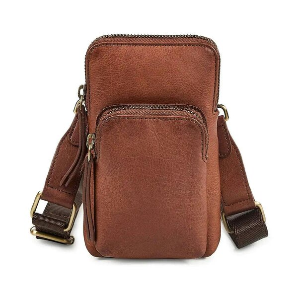PRIMEHIDE Leather Crossbody Phone Bag with Card Slots – Bogota
