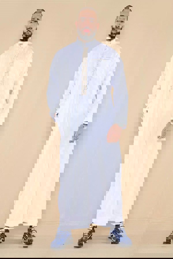 103_thobe_White_L - 56, 103_thobe_White_M - 54, 103_thobe_White_S - 52, 103_thobe_White_XL - 58, 103_thobe_White_XXL - 60