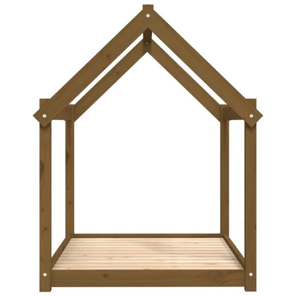 Berkfield Dog Bed Honey Brown 111x80x100 cm Solid Wood Pine