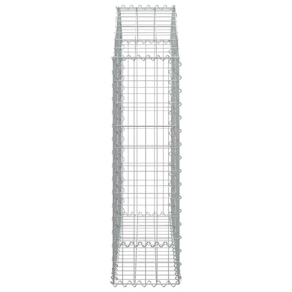 Berkfield Arched Gabion Basket 100x30x100/120 cm Galvanised Iron
