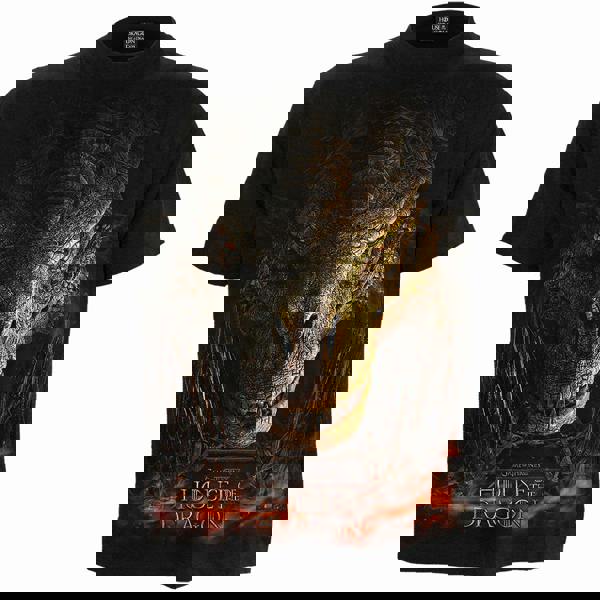 HOD - DRAGON THRONE - Front Print T-Shirt Black