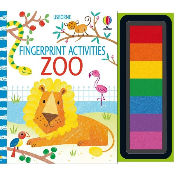 Fingerprint Activities Wildlife Series 3 Books Collection Set Zoo, Under The Sea, Animals