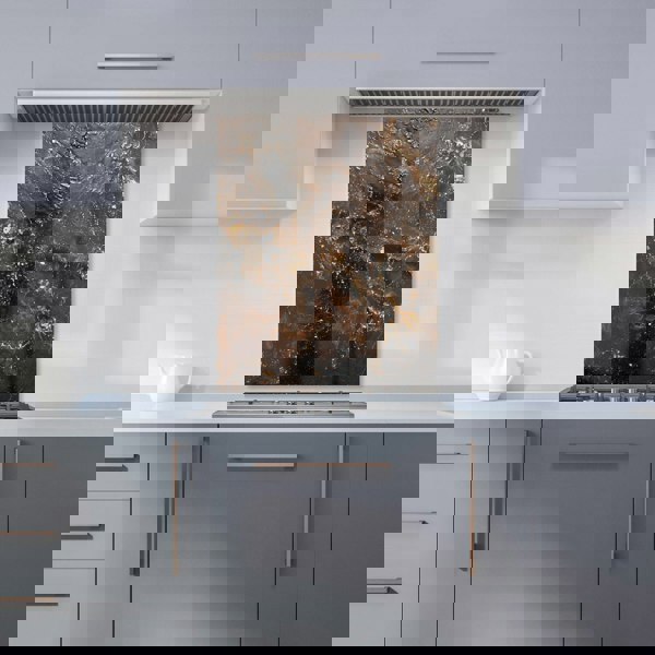 Warren Reed - Designer Bronze Quartz Effect Kitchen Splashback