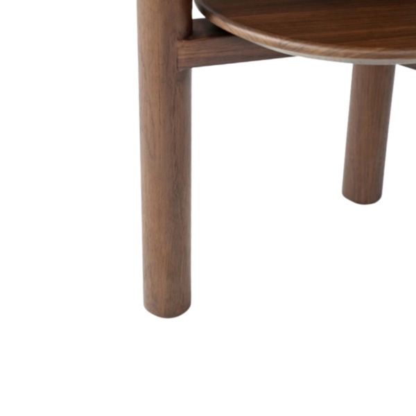 Willow Lamp Table with Shelf Timber Tobacco