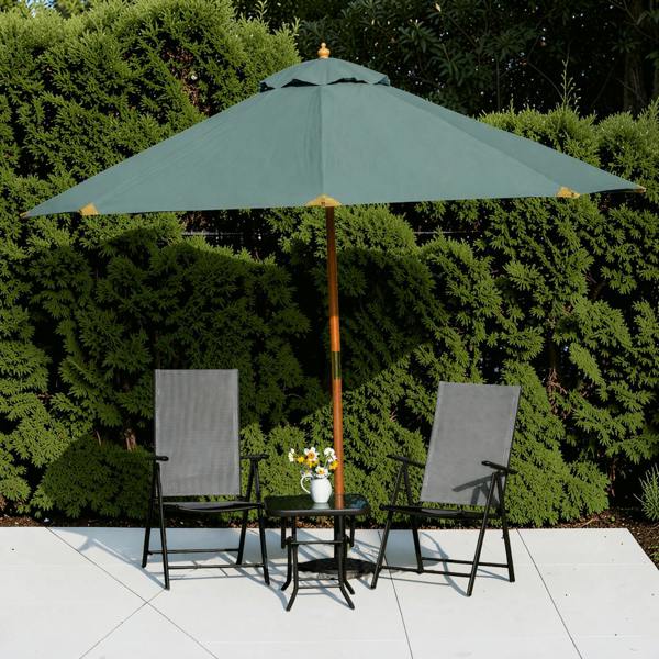 The Garden Marketplace 3m Premium Hardwood Garden Parasol Umbrella