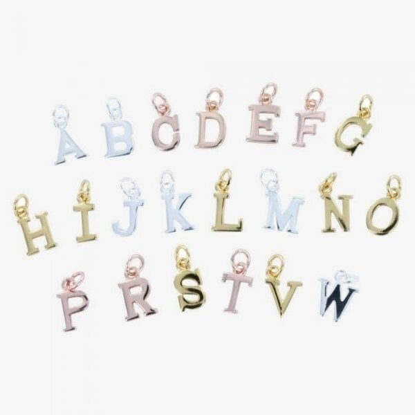 Reeves & Reeves Sterling Silver Elegant Letter Charms | Rackhams
