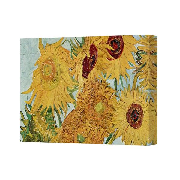 Benjamin Tate Design Sunflowers Canvas Wall Art Print In Impressionist Style Bright Yellow
