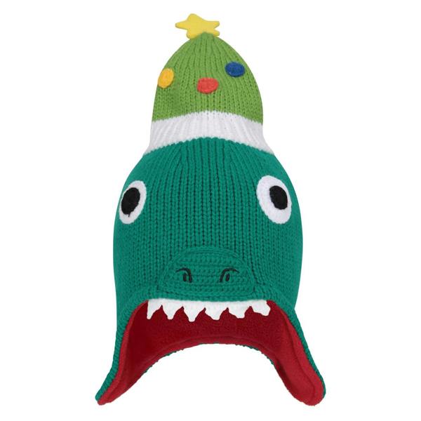 Mountain Warehouse Childrens/Kids Fleece Lined Christmas Winter Hat - Green - 