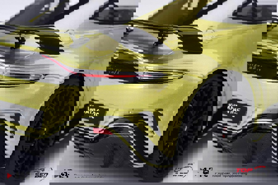 TSM Aston Martin V12 Vantage Cosmopolitian Yellow 1:18 Scale TSM TS0453