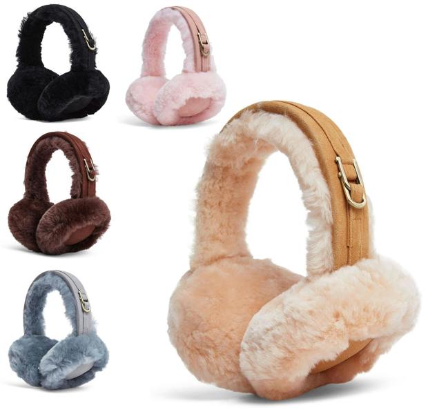 Infinity Leather Womens Sheepskin Shearling Winter Ear Muffs Warm Comfortable