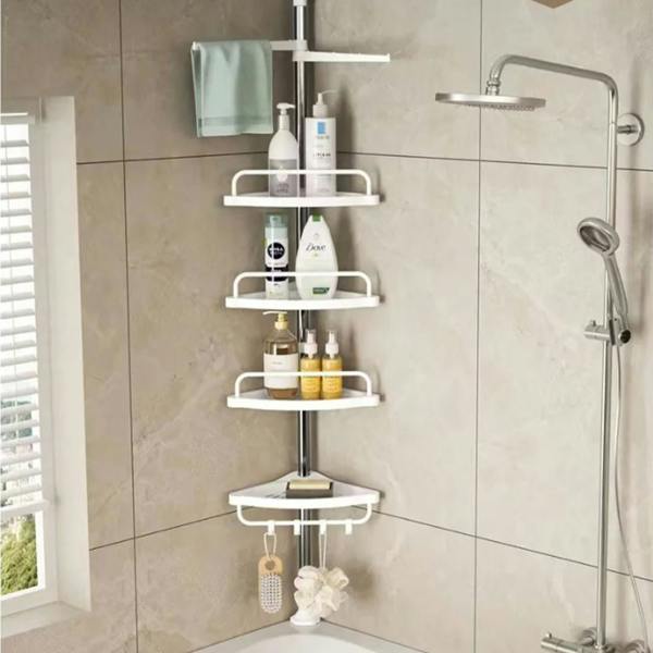 Havendro 4-Tier Telescopic Bathroom Corner Shelf Wall Mount Shower Caddy Storage Organizer