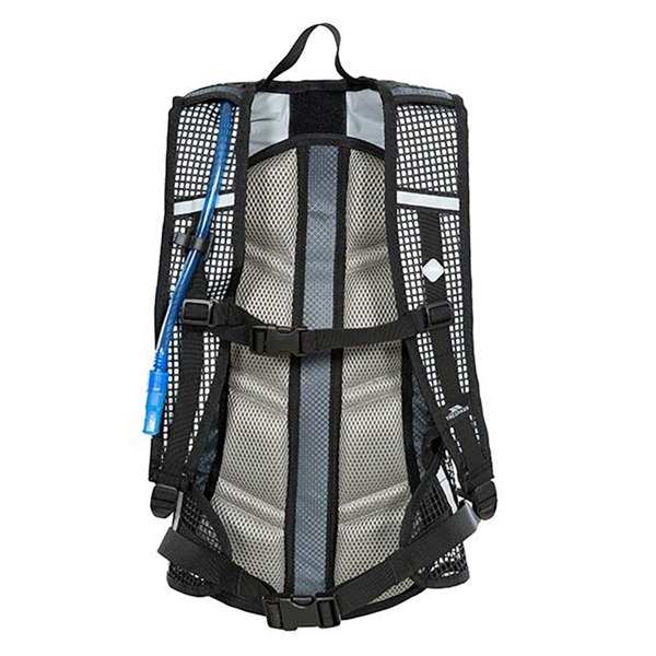 Trespass Mirror Hydration Backpack/Rucksack (15 Litres) With Water Resevoir (2 Litres) - Silver